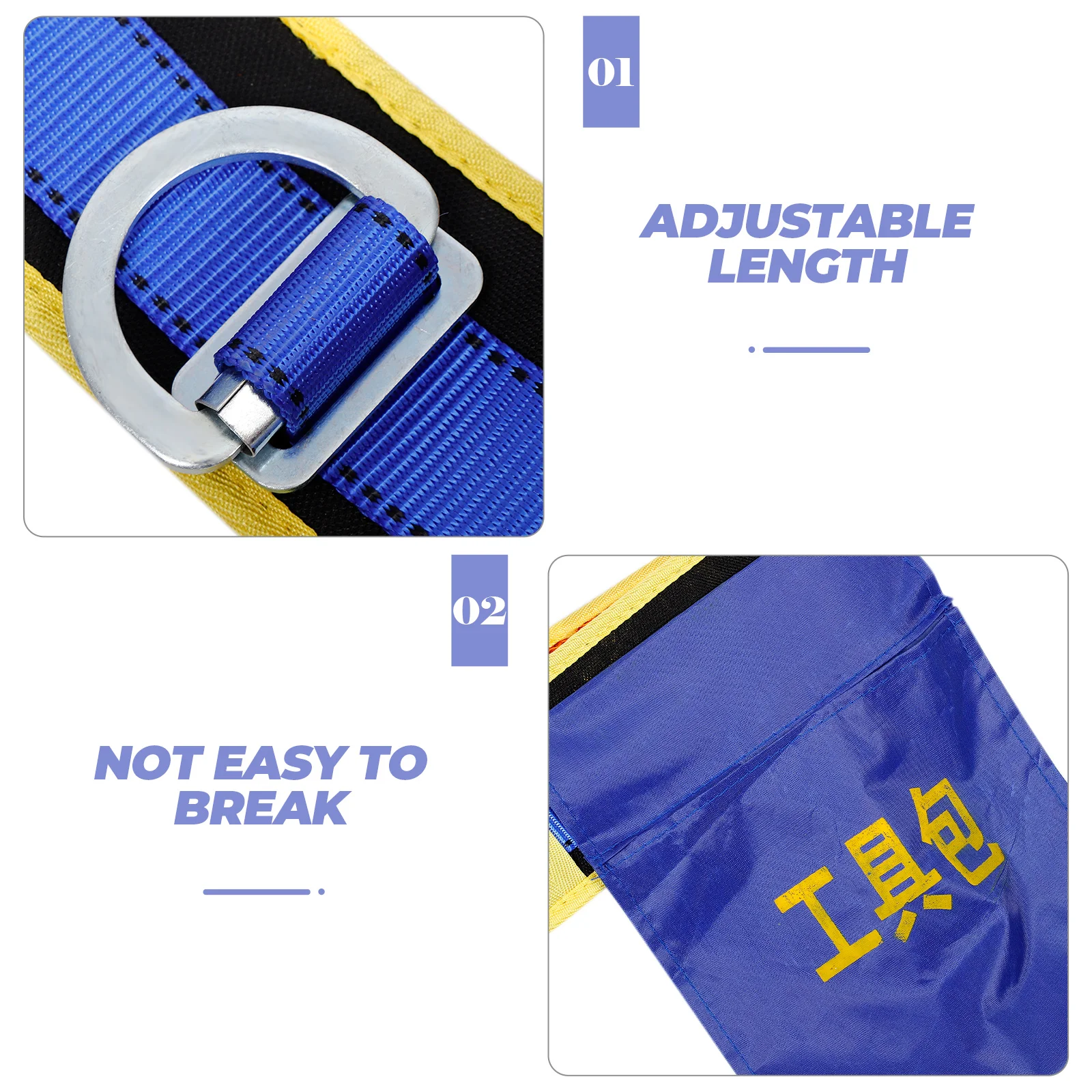 

Heavy Duty Safety Belt Single Waist Design Fall Protection For Construction Outdoor Workers Electricians Climbing Equipment