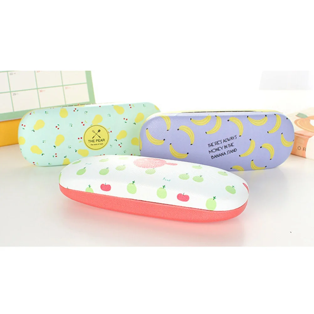 

1pc Cartoon Fruit Pattern Glasses Case PU Sunglasses Storage Box Spectacle Case (Pineapple) PU Glasses Case