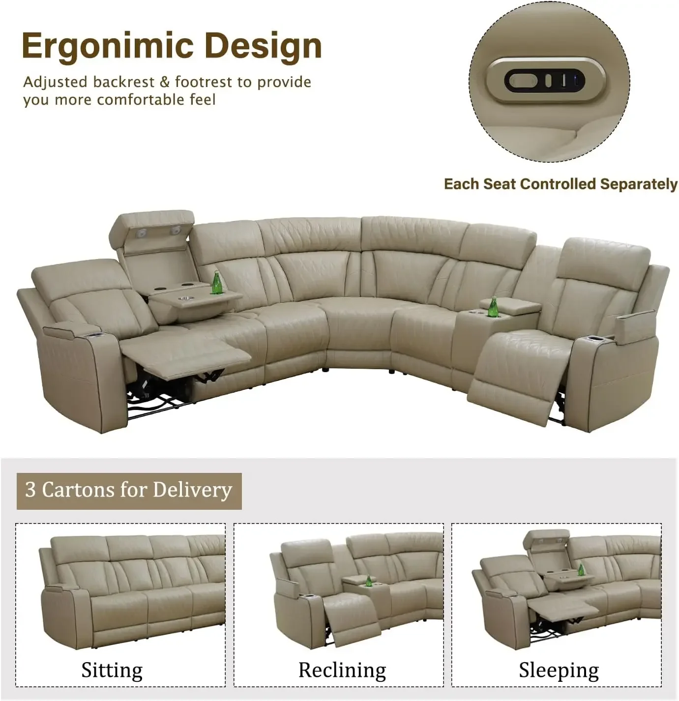 Power Reclining Sectional Sofa with USB Chargers and Storage Console 9 Sb6fe808c346041eebac2f9faaf45d3afg Power Reclining Sectional Sofa with USB Chargers and Storage Console