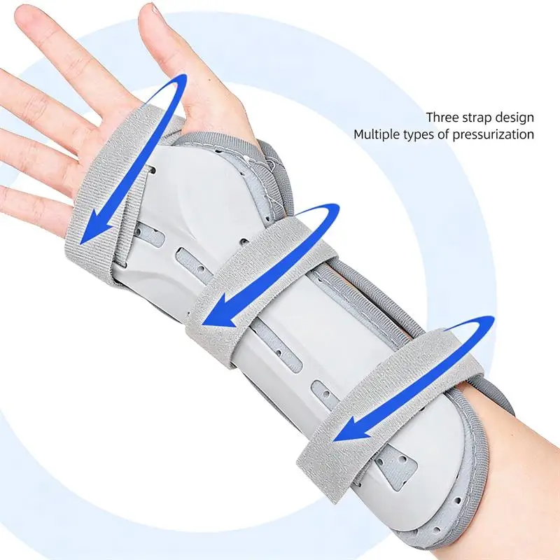 Adjustable Wrist Support Splint Brace Perforated Padded Soft Wrist Stabilizer Palm Support for Adult Kids Wrist Splint Sleeves