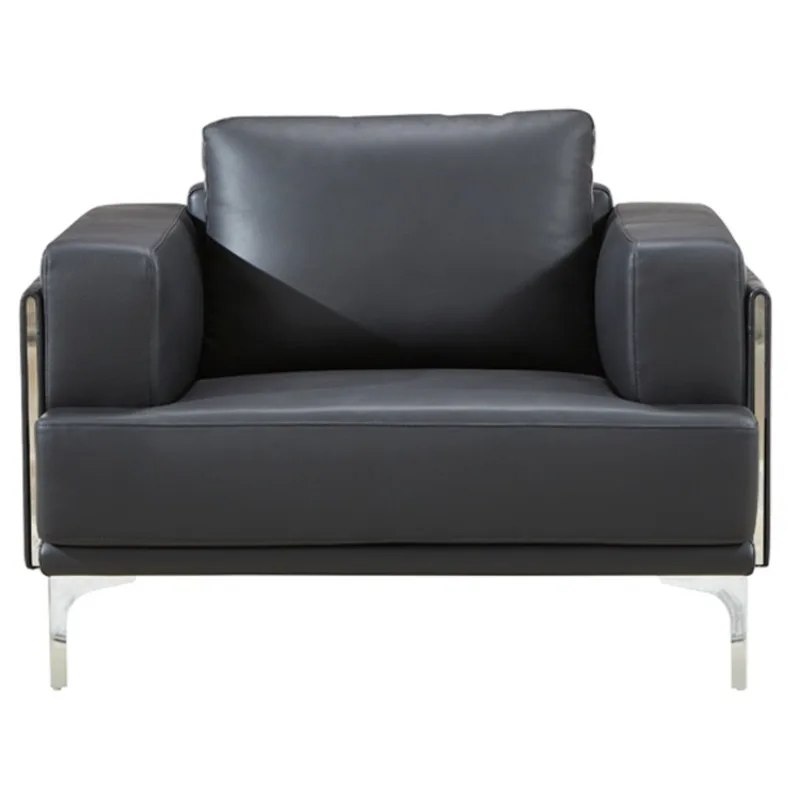 Fengguan Modern Luxury Genuine Leather Commercial Office Sofa Set for Workshop Office Building Warehouse Use-Wholesale Furniture