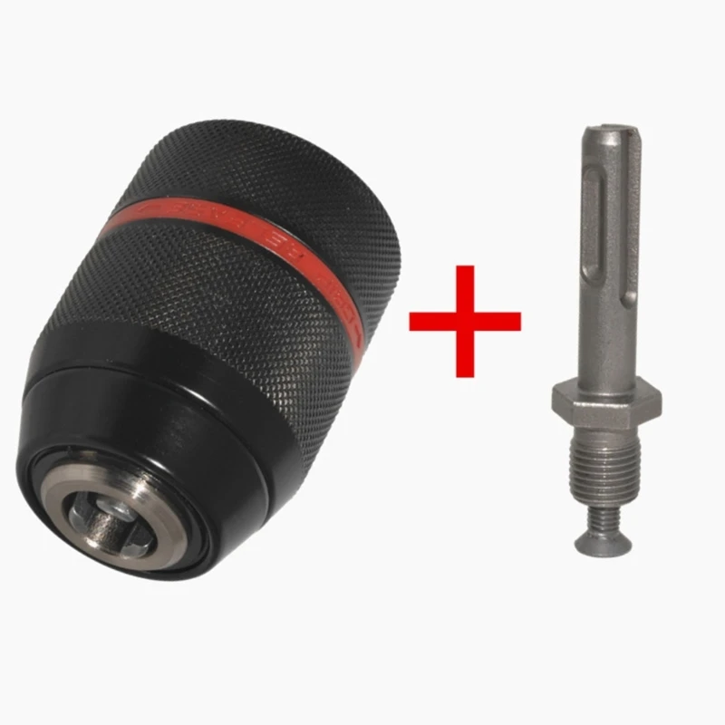 ipiip Professional Metal Keyless Drill Chuck 1/2-20UNF 1.5-13mm Self Locking Drill Chuck Mount Drill Chuck Tool Replacement