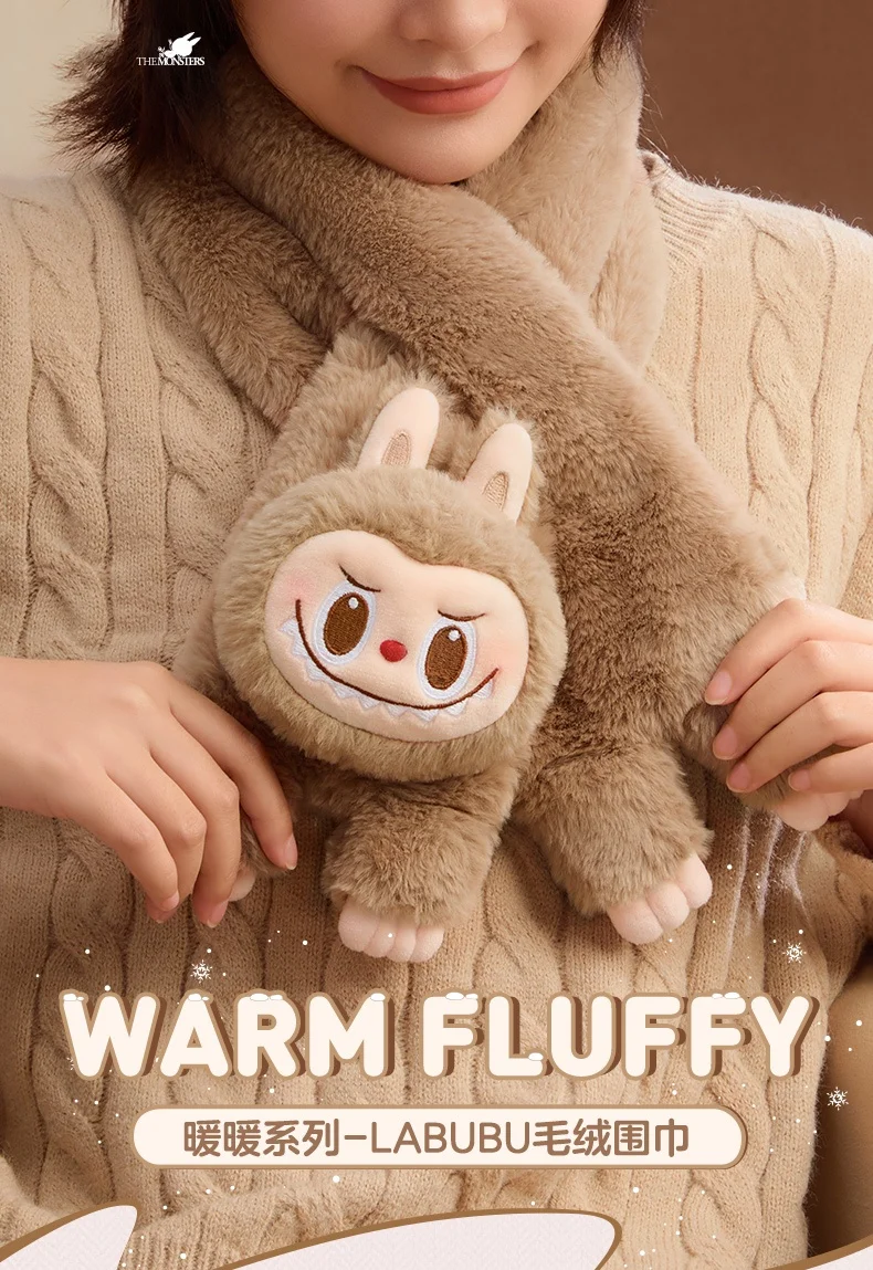 Warm Series Labubu ผ้าพันคอ/หมวก/ถุงมือ/แหวน/Earmuff น่ารัก Periphery Wintertime ต้องมีหมายเลขเสื้อผ้าน่ารักการจับคู่ส่งของขวัญหญิง