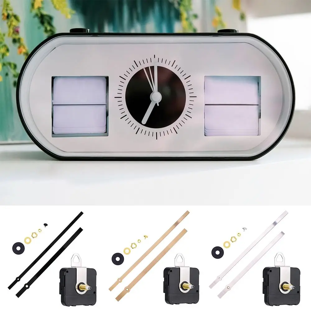 

High Torque Clock Movement DIY Accessories Black Silver Gold Clock Hands Kit Replacement Hour/Minute/Second Pointer