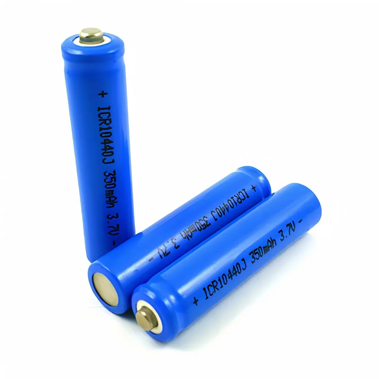 2pcs/lot 10440 3.7v lithium battery flashlight suitable for 350mAh AAA rechargeable battery
