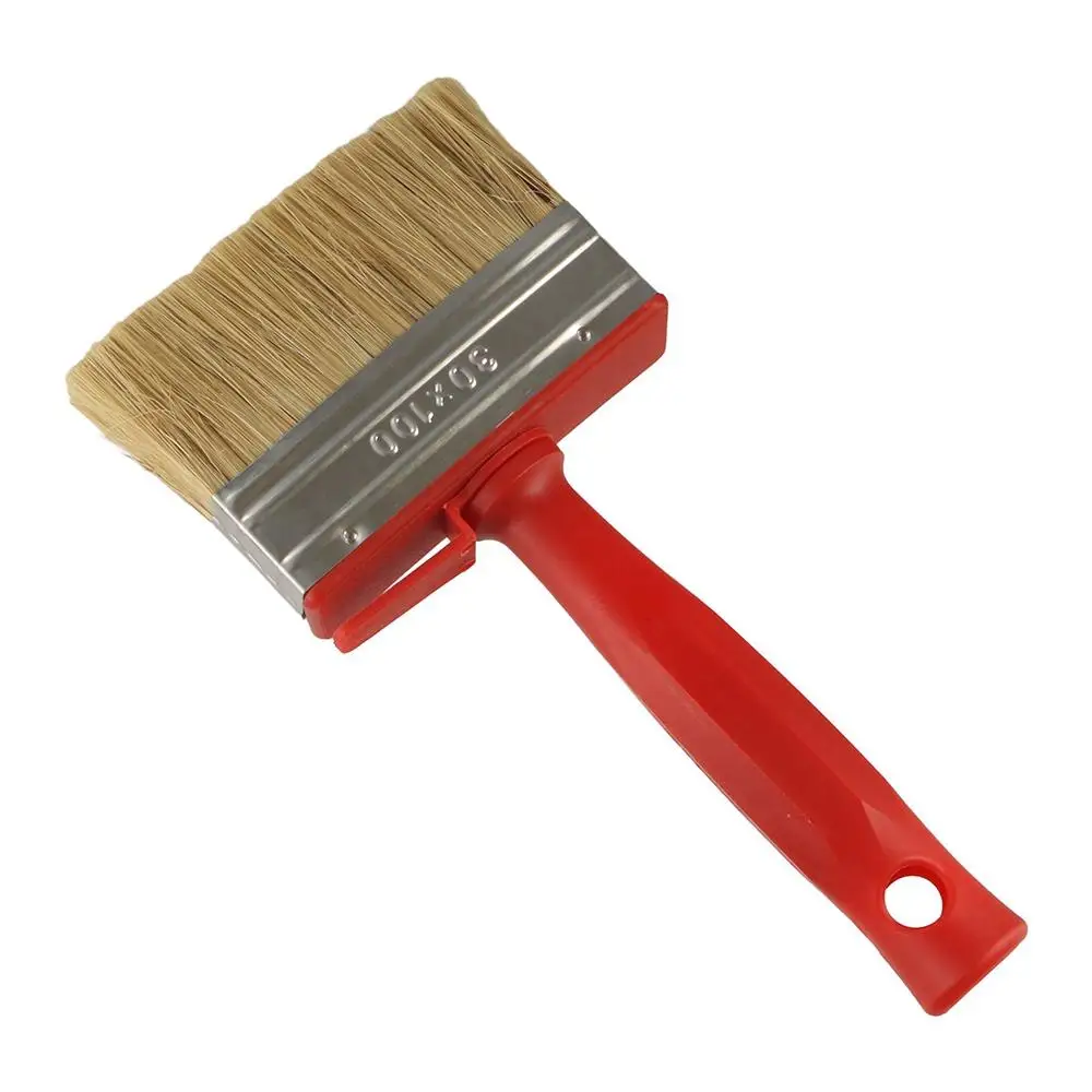 فرشاة طلاء سميكة، مقبض بلاستيكي لتعزيز برشام، أداة تنظيف فرشاة الحائط ذات شعيرات ناعمة، تستخدم أدوات تنظيف الجدار بالتساوي #2