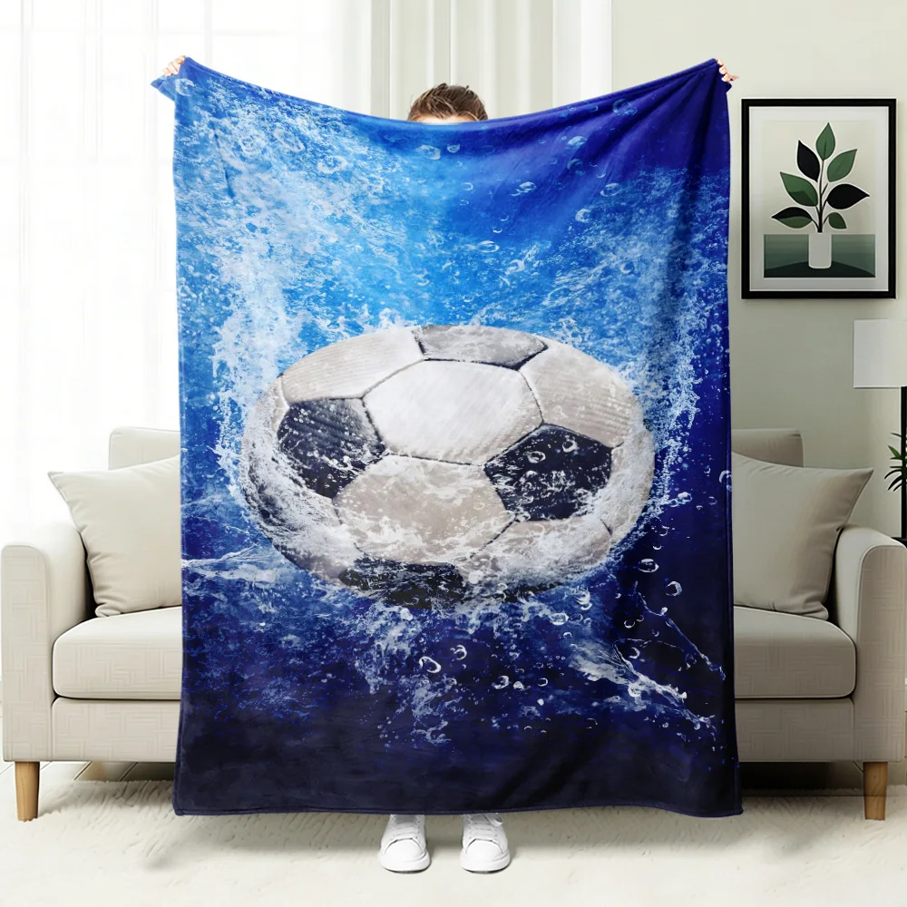 280g football match home atmosphere blanket flannel nap sofa cover blanket fan home team cheering commemorative blanket