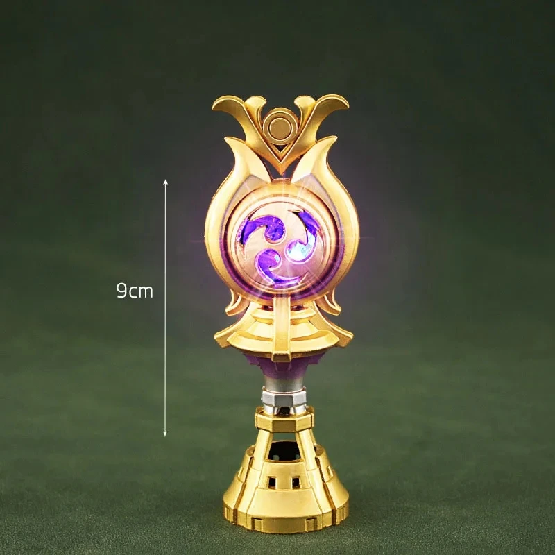 Genshin Impact Game Peripherals Beelzeb Electro Gnosis 9cm Kawaii Anime Figurine Anime Colectibles Glitter Weapon Kids Gift Toy