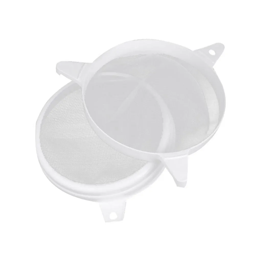 Honey Strainer Filter 1pc Double Sieve Plastic Large Capacity Rustproof Durable for Beekeeping Kitchen Bar Use