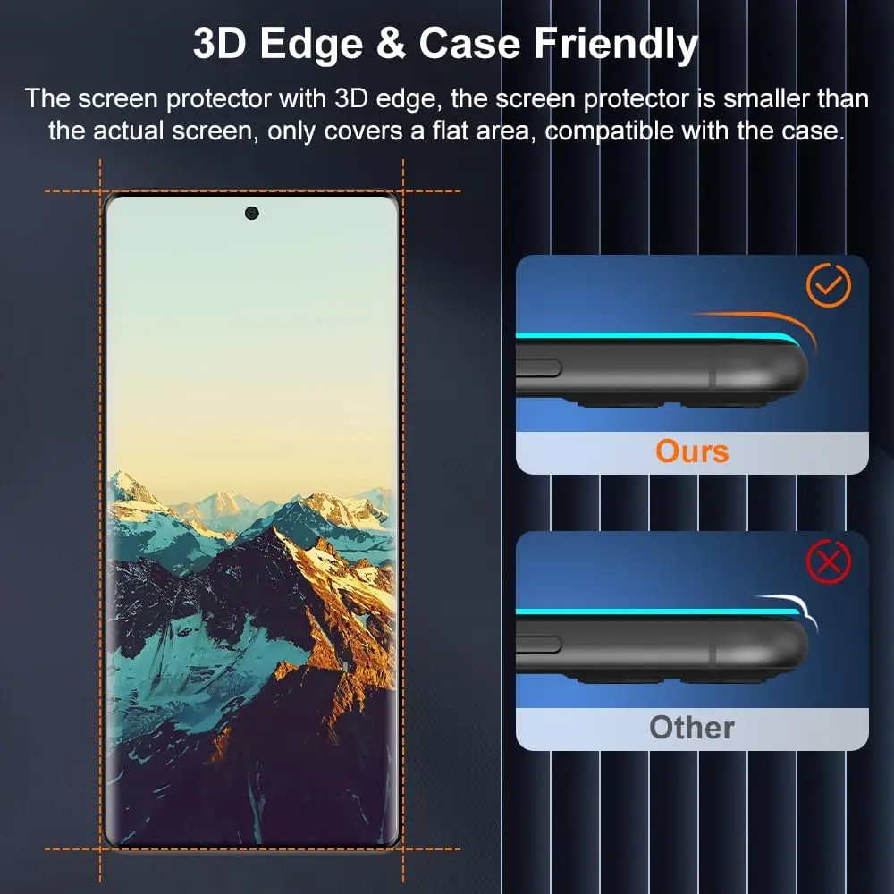 9H Tempered Glass For Huawei Honor 90 5G 2/4Pcs 3D Curved Screen Protector Film