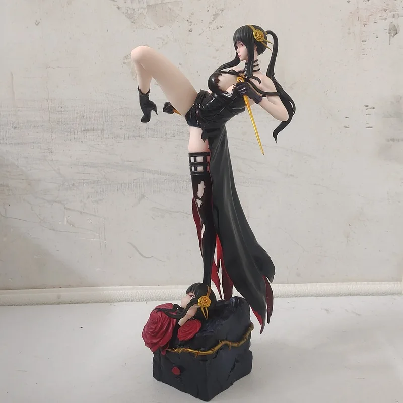 33cm SPY×FAMILY Yor Forger Battle figura de chica de Anime Sexy SPY FAMILY Anya Forger figura de acción juguetes de muñecas de modelos coleccionables para adultos