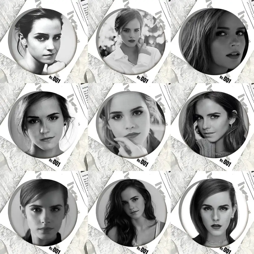 Hot Actor E-Emma W-Watson Round Badges Can Be Used To Decorate Clothes And Backpack Pins