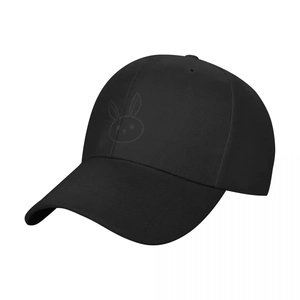 Bunny (Black) Baseball Cap Sports Cap Hood Icon Bobble Hat Hats For Men Women's