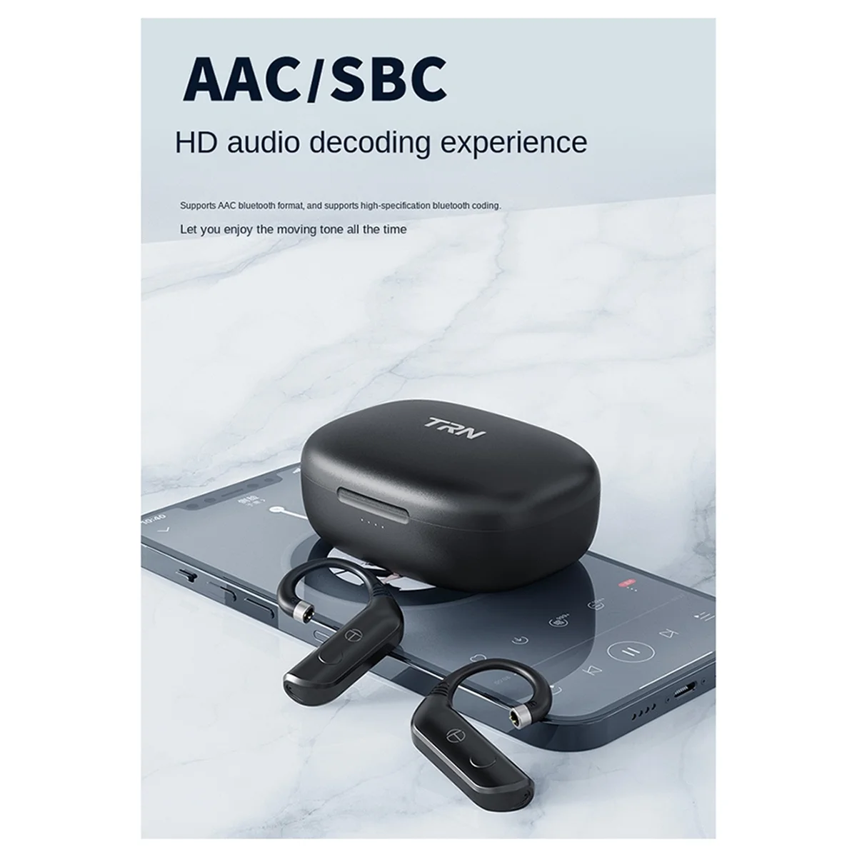 Popular TRN BT20 Pro Wireless Bluetooth 5.3 HiFi Earphones Module Upgrade Cable Connector Replaceable Plug Ear Hook 0.78mm