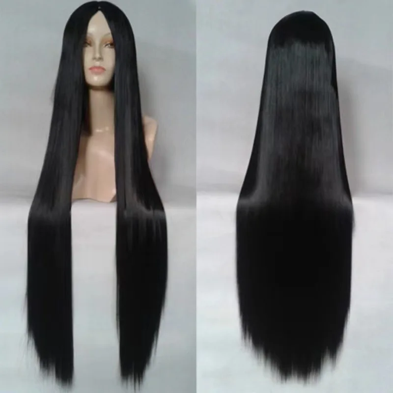 Wig for women with long straight hair and ancient costume style bangs, 1-meter full head set breathable wholesale