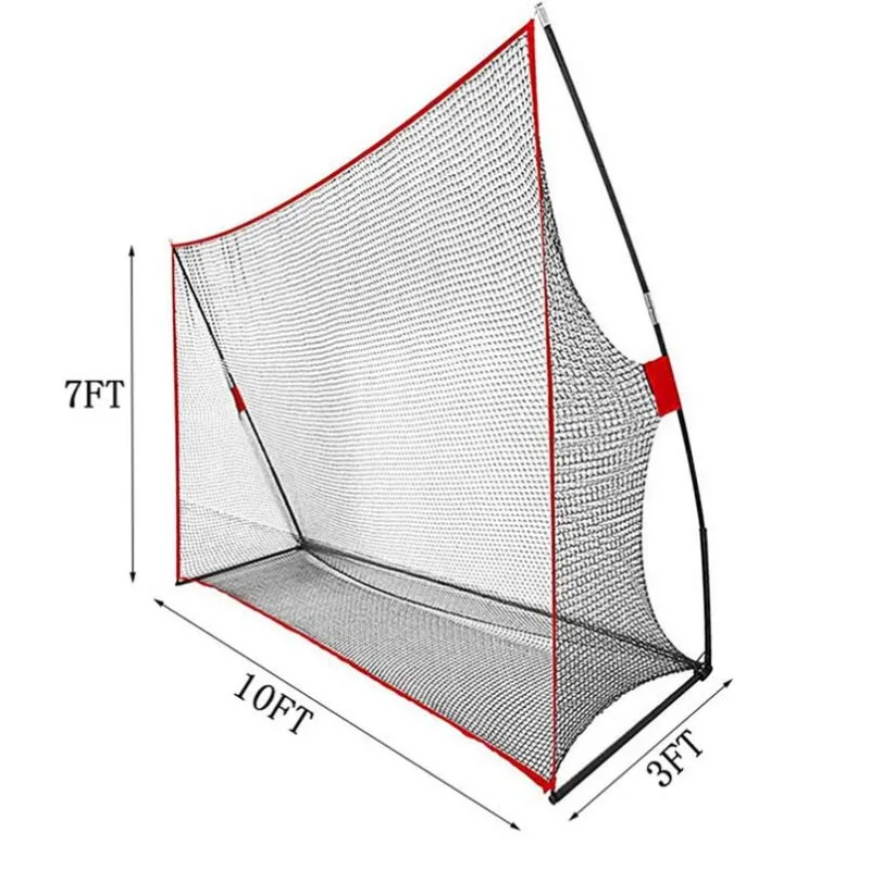 10x7x3 ft Heavy Duty Golf Practice Net Golf Training Net for Backyard Driving Chipping Portable Detachable Swing Golf Cage