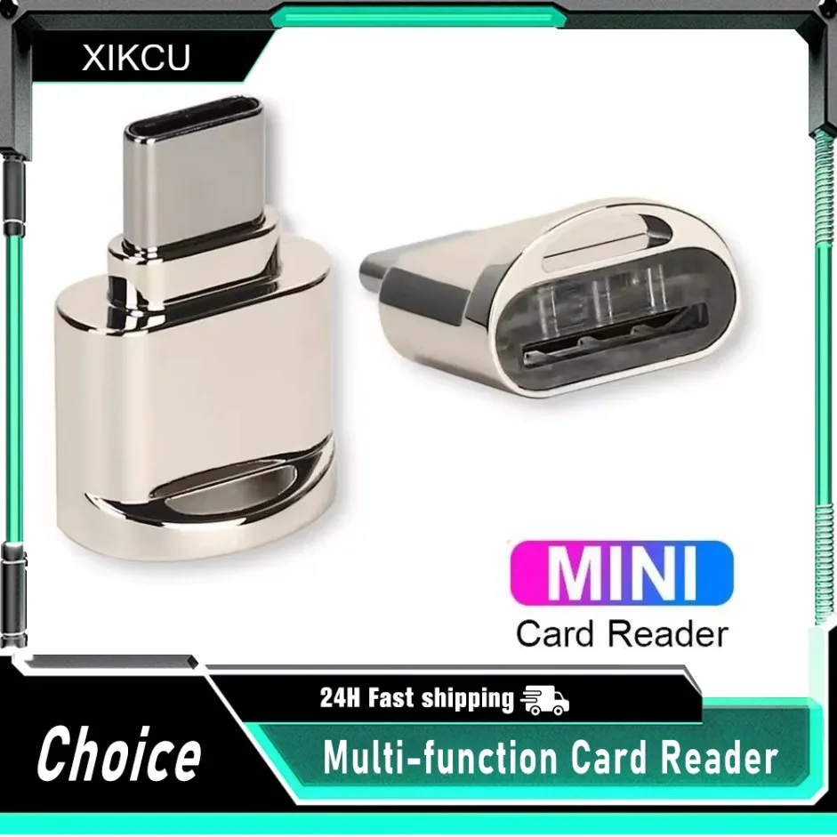 

Устройство чтения мобильных карт Type-C TF из цинкового сплава USB 3.1 Type-C для ноутбука Xiaomi Huawei Samsung Многофункциональное устройство чтения карт OTG