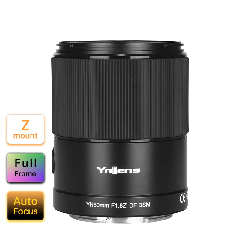 Yongnuo Camera Lenses YN50mm F1.8Z DF DSM Full-Frame Auto Focus Z-Mount Lens for Nikon Z9 Z7 Z5 Z6 Z50 ZFC