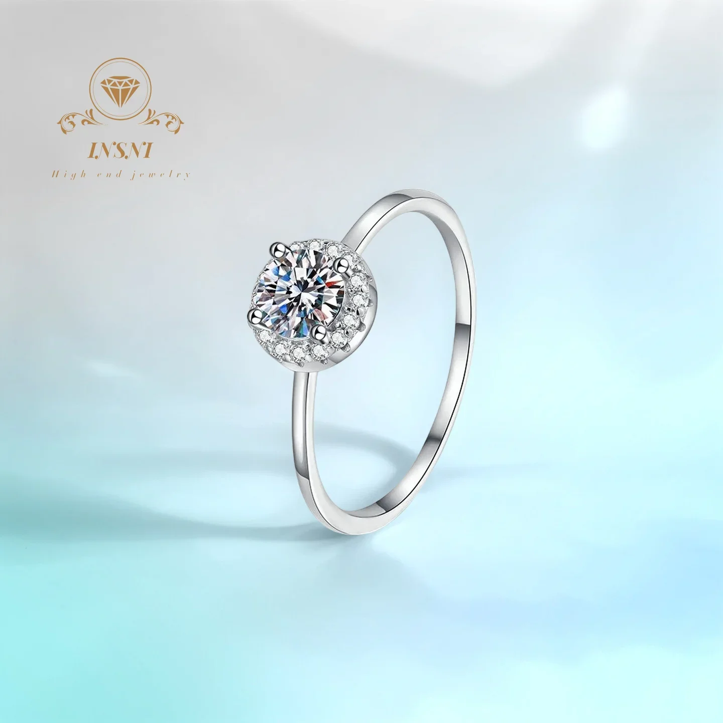 

1 карат D цвет муассанит S925 серебро роскошное обручальное кольцо GBA сертифицированные женские модные аксессуары подарок для женщин