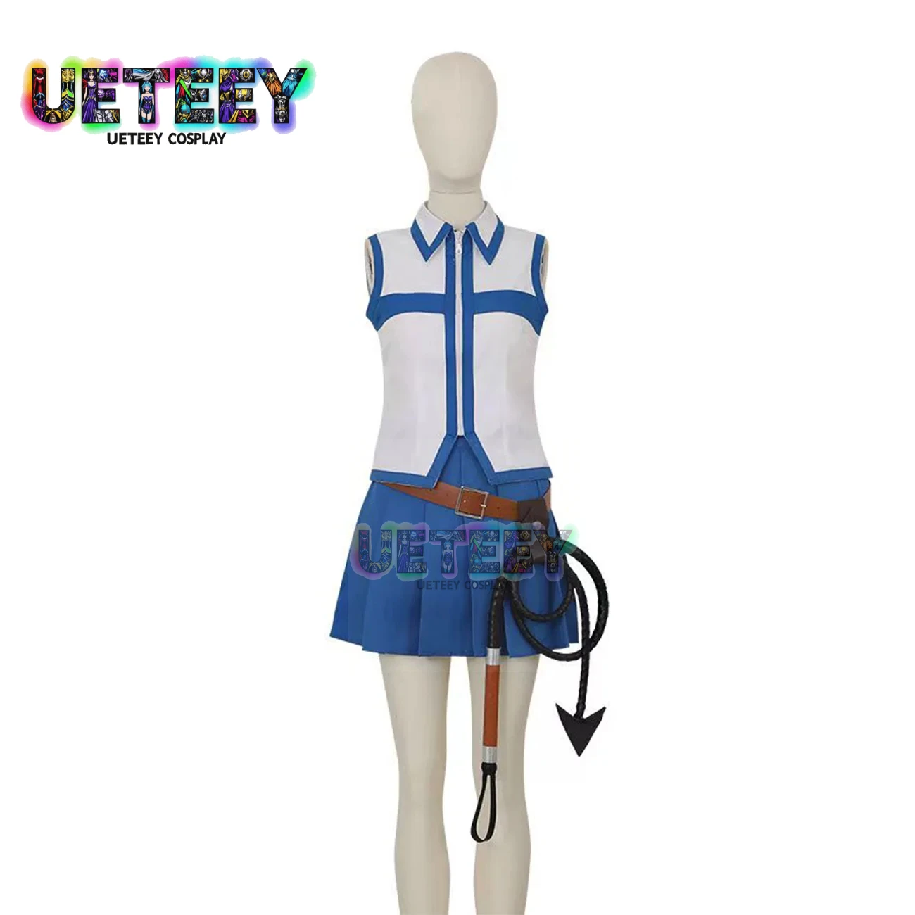 

UETEEY Anime Cos Lucy Heartfilia Cosplay Costume Party Uniform Full Set Female Suit Halloween Outfits