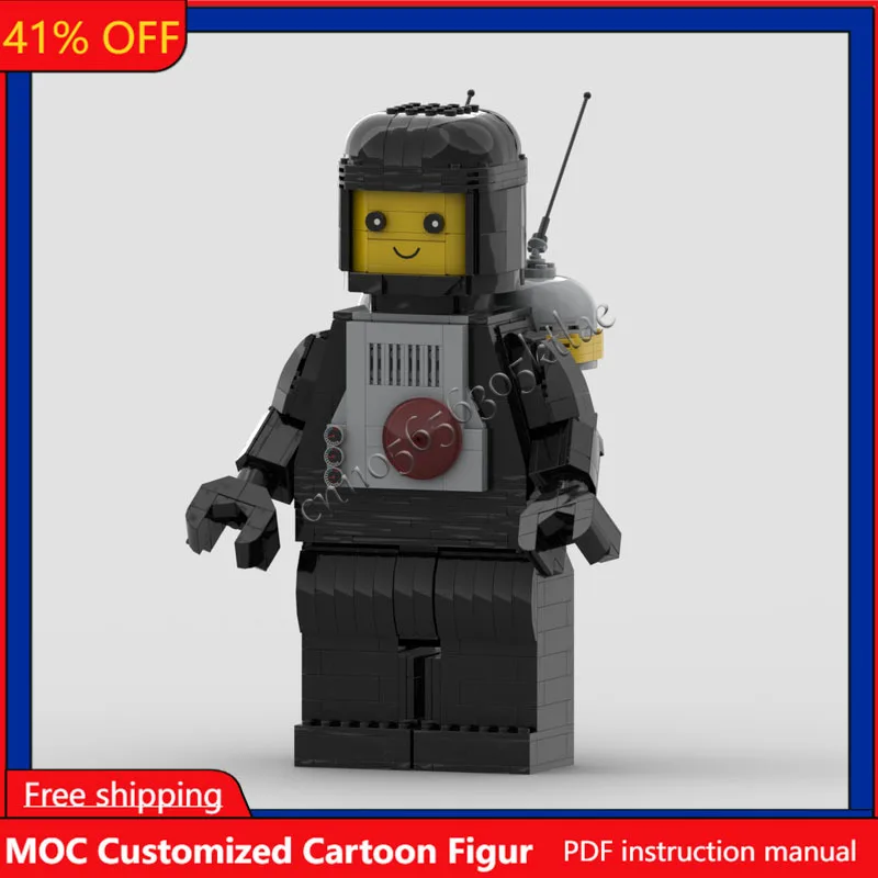 NEUER Weltraumfilm MOC Anpassen Modulare klassische Raumfahrerfiguren Modell DIY kreative Ideen Kinderspielzeug Montage Puzzle Geburtstagsgeschenk