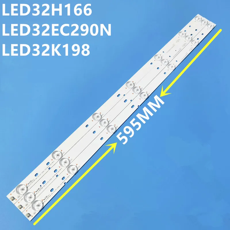 LED backlight strip for Hisense LED32H166 LED32EC290N  LED32K198 LED32K3100 LED32K220 LED32EC2  7LED  3V  595MM  100%NEW  