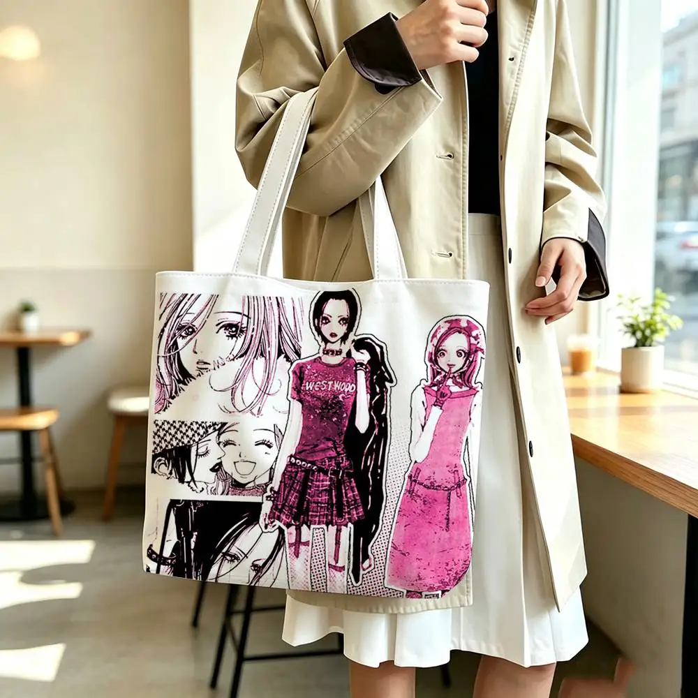 NANA Printed Canvas Tote Bag Shoulder Bag Commuter Mommy Shopping Bag