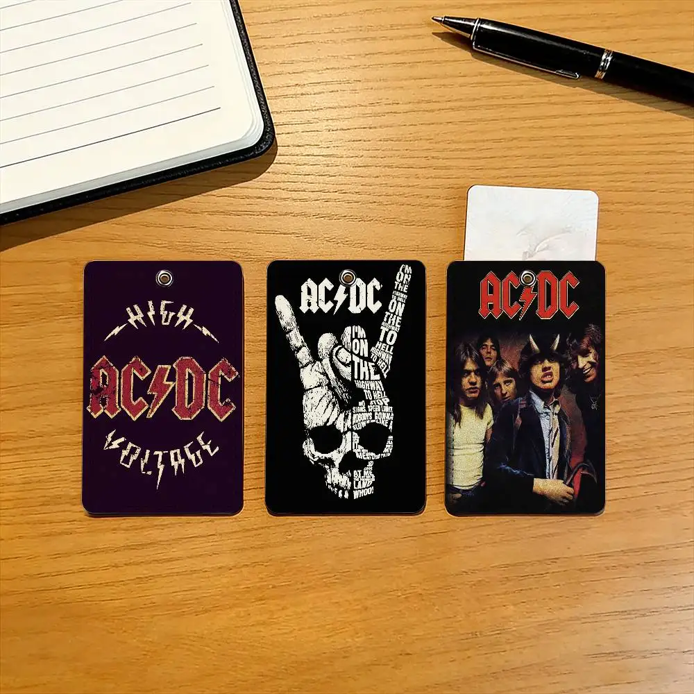 

Band A-ACDC Card Holder Suitable For Bank Card,Subway, Bus Card ,Access Card Protective Case With Keychain