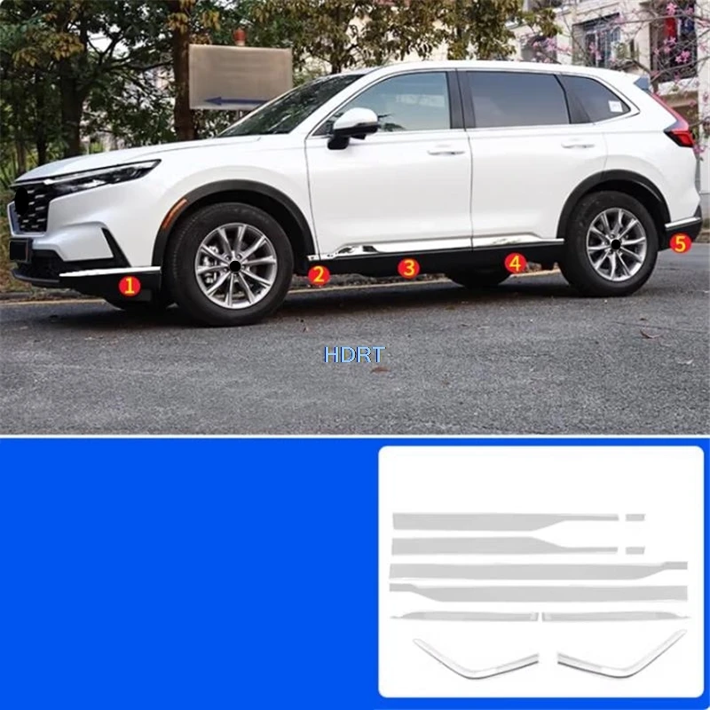

For Honda CR-V CRV 2017-2025 Car Styling Door Side Molding Cover Skirt Edge Strip Body Trim Front Rear Bumper Corner Accessories
