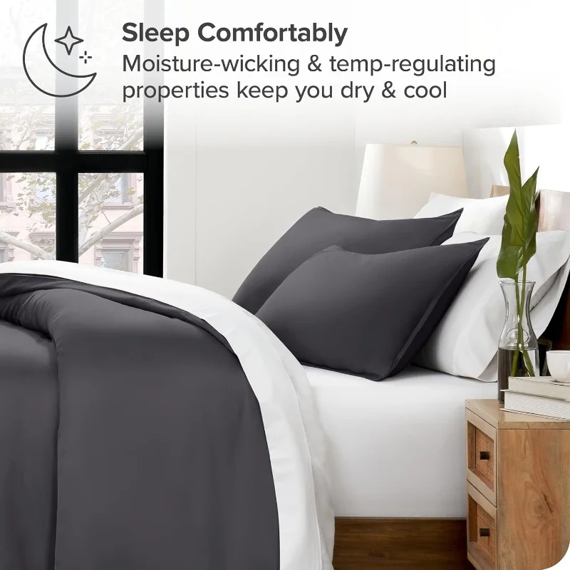 3pcs Lyocell Duvet Cover Set Luxury Solid Silky Cooling Bedding Set(no Sheet) Quilt Cover+Pillowcases Twin Queen King Home Use