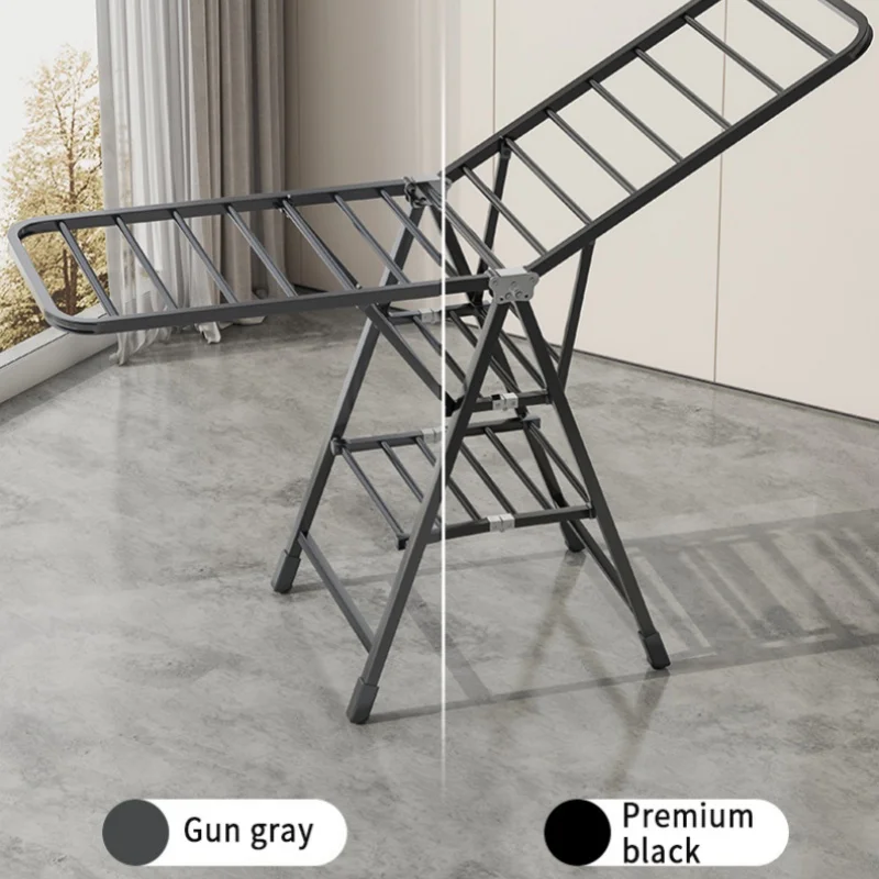 Veranda Steel Clothes Wheels Dryer Removable Quilt Tower Shelf Laundry Holder Home Indoor Folding Vertical Vlothes Drying Rack
