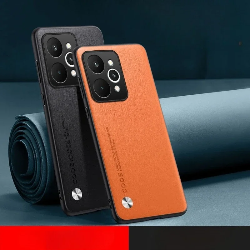ل Realme 15 Pro 5G عادي بولي Leather الجلود ماتي جراب هاتف ل ممن لهم Realme15 14 برو زائد 14T لينة سيليكون غطاء هاتف مقاوم للصدمات