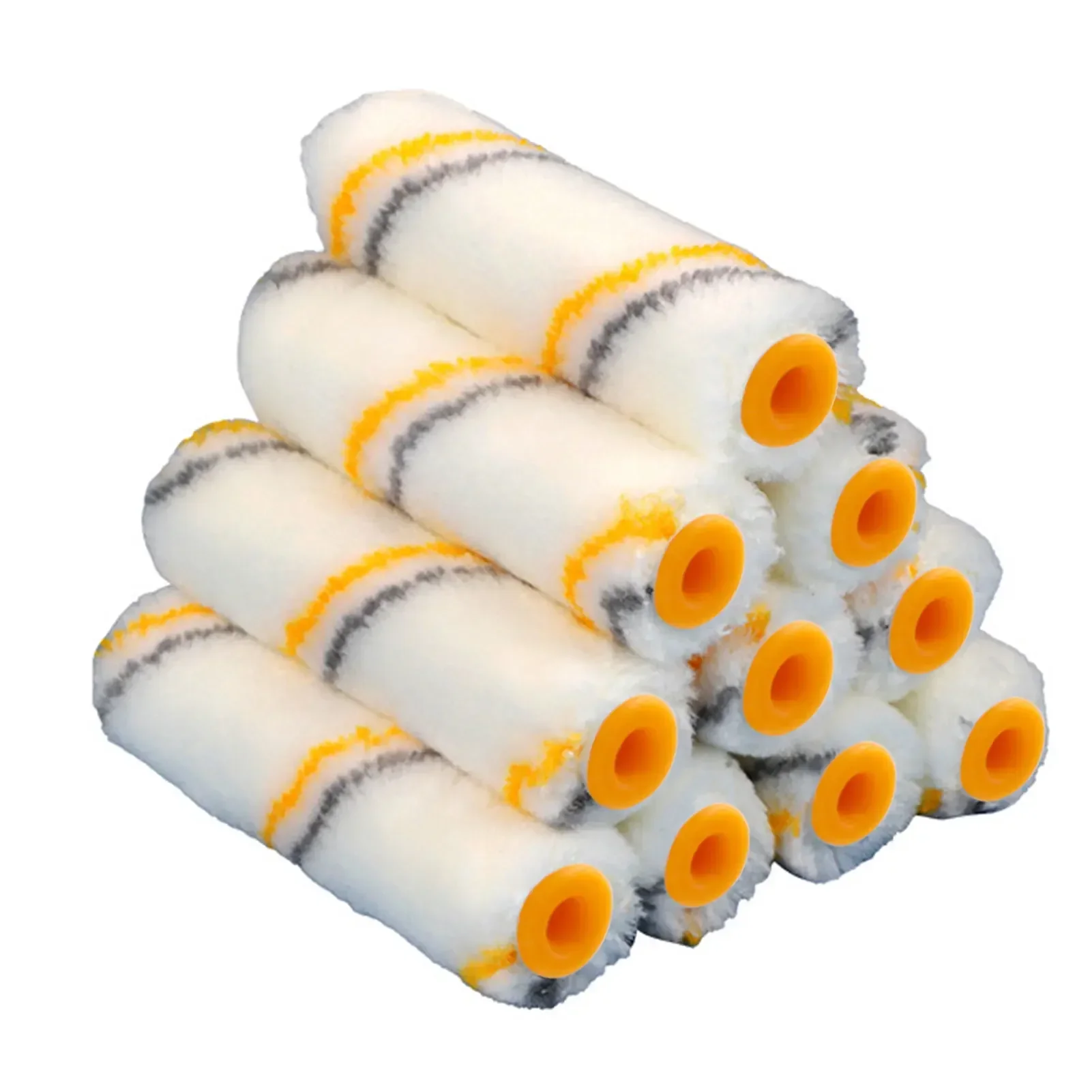 Rouleau à peinture professionnel, brosse, coupe propre, manchons de rouleau, remplacement, bordure, outil pour la maison, mur, plafonds, 10 pièces