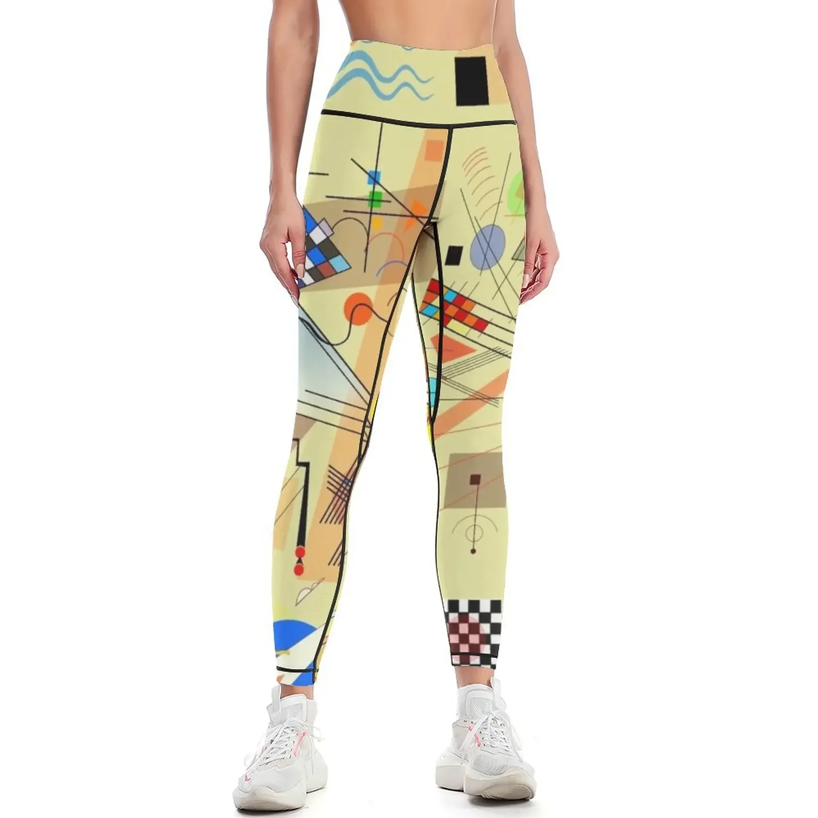 

Tribute to Kandinsky Leggings active wear Tight fitting woman leggins push up woman flared Womens Leggings