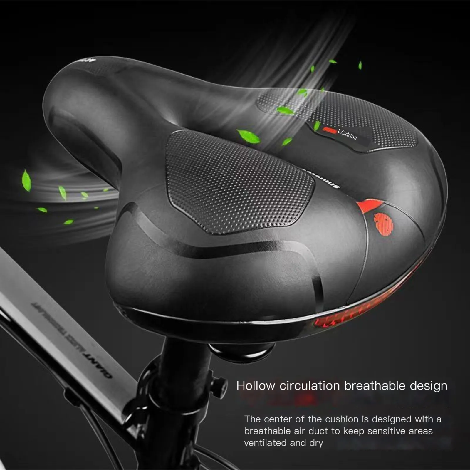 Hollow Breathable Bicycle Saddle designed for men and women, ideal for MTB and road bikes. Features shock-absorbing technology