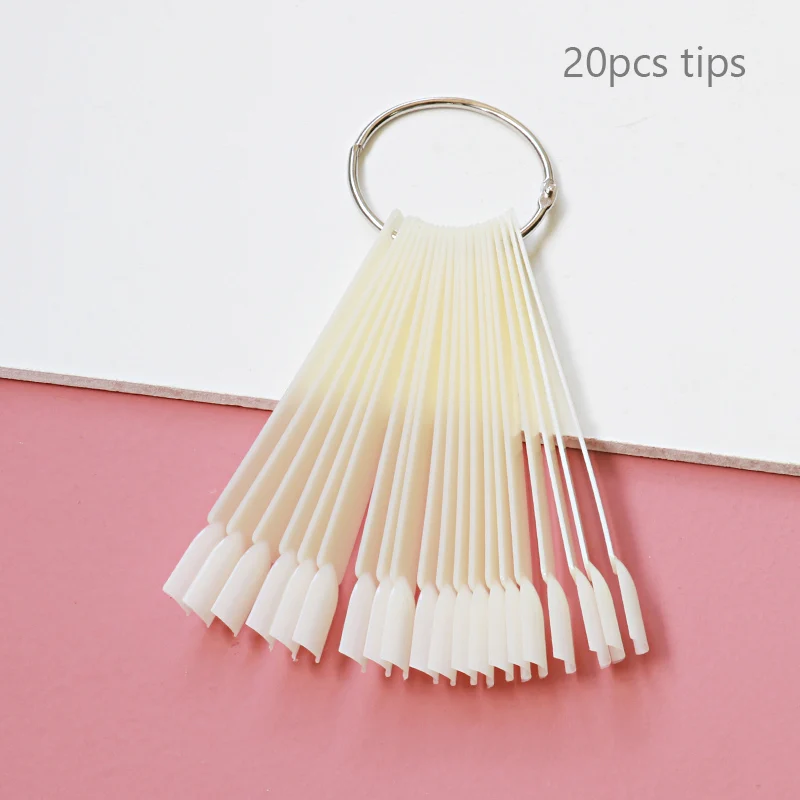 80/50/20 Stuks Nail Display Sticks Nail Swatch Valse Nagel Tips Nagel Gel Polish Praktijk Clear display Board Voor Nail Art Gereedschap