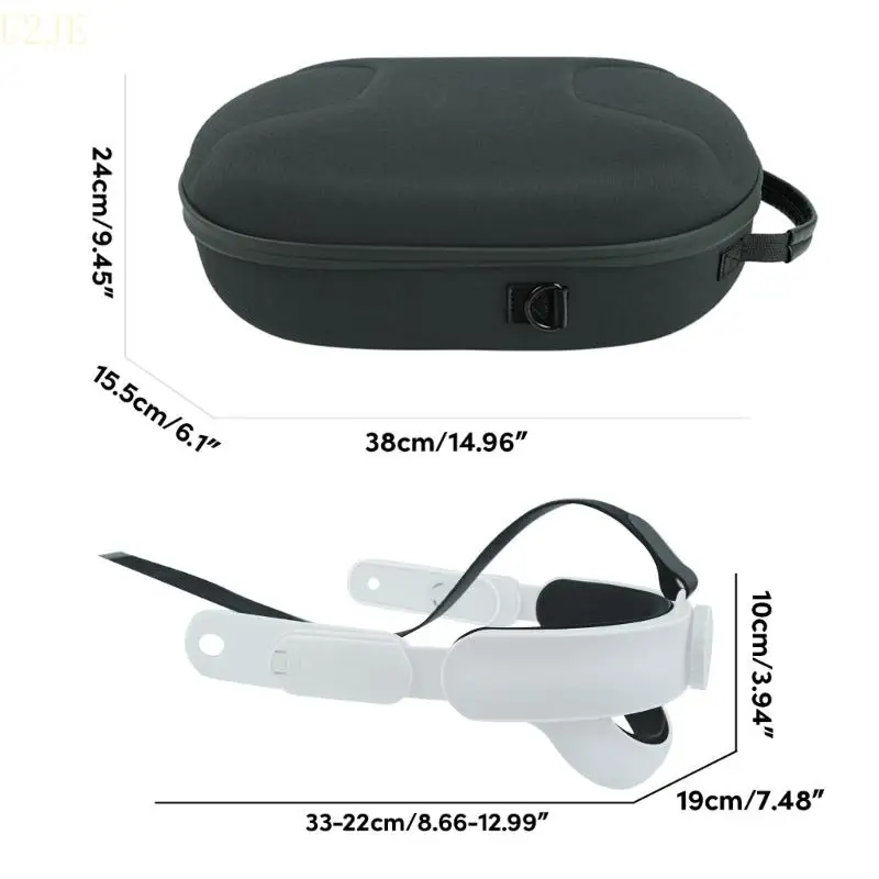 แถบคาดศีรษะ u2je K3 พร้อมกระเป๋าเก็บของสำหรับ Quest 3 Accessory Accessory