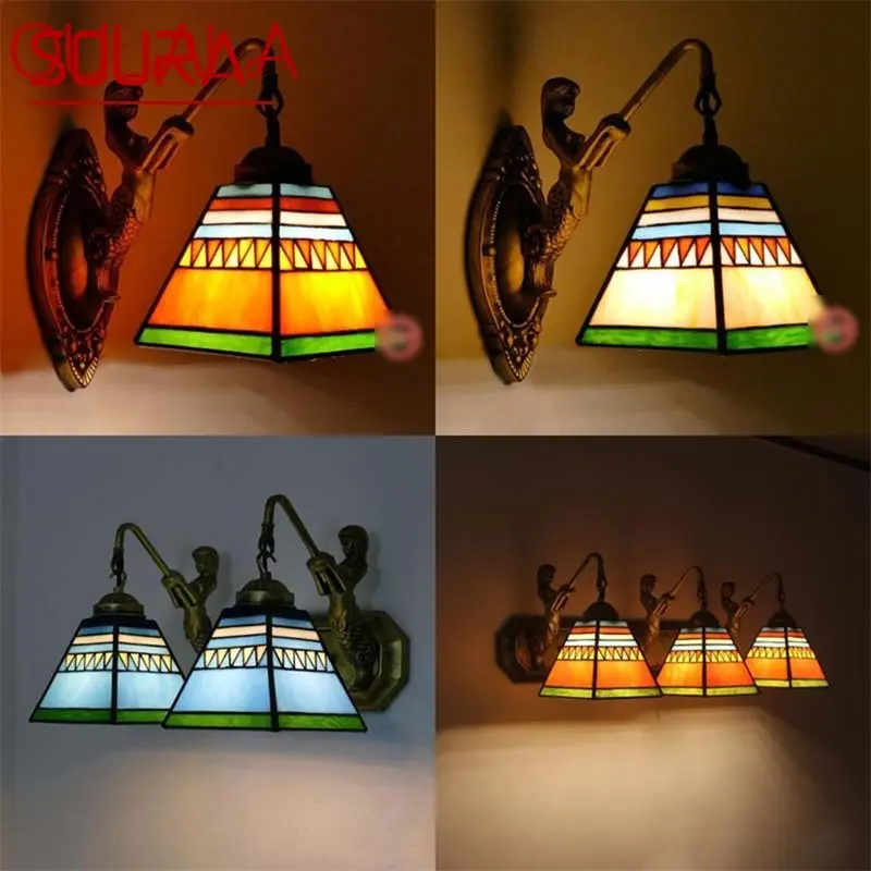 

SOURA Retro Wall Lights Sconces Modern LED Lamp Indoor Fixture For Home Bedroom Living Room