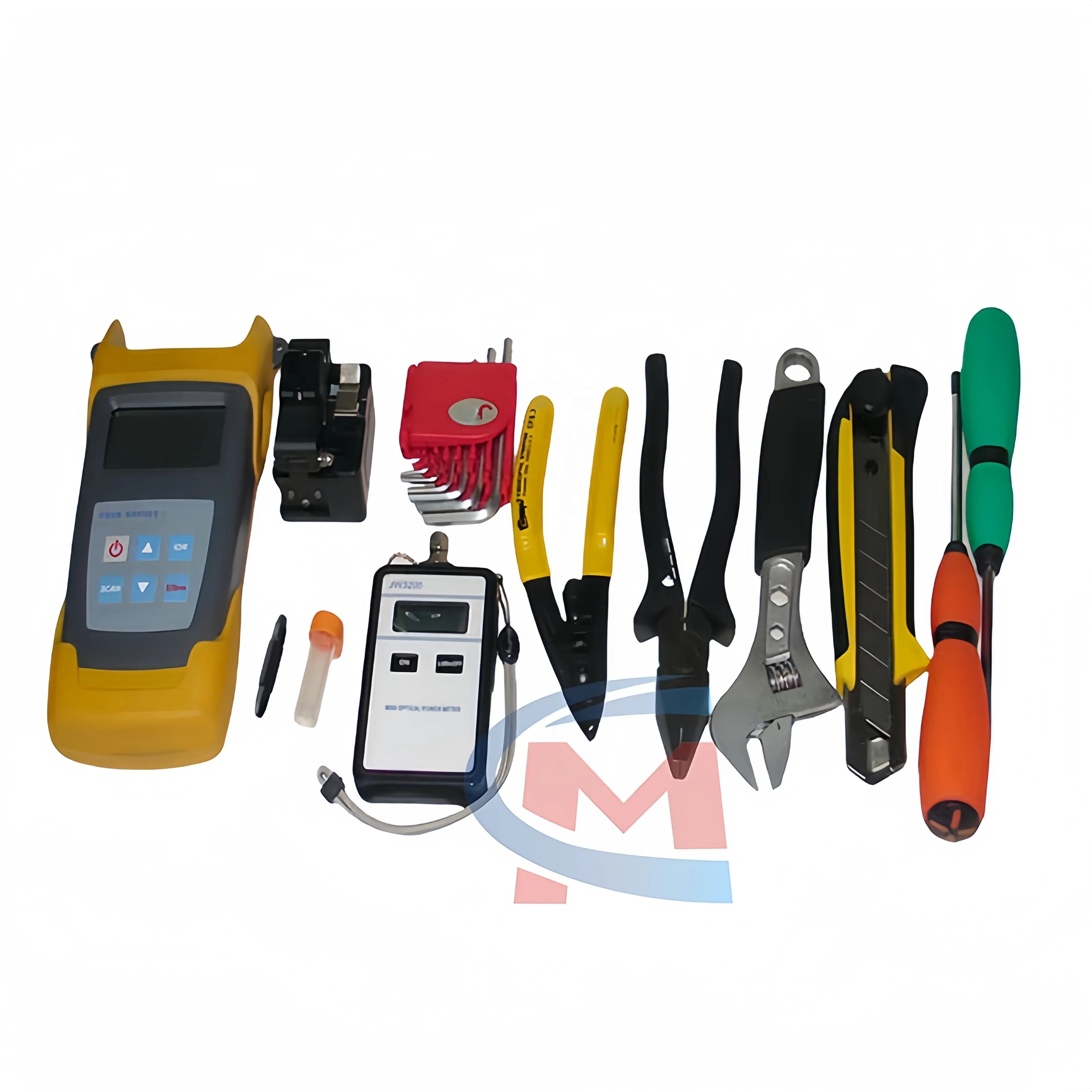 Nick 2026 New Design JW5003 Portable Mini Optical Power Meter FTTH Drop Cable Tool Box Kit Set