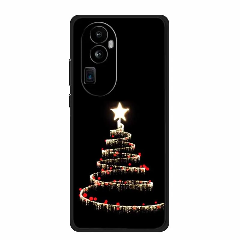 Marry Christmas Phone Case for Oppo Reno10 Pro+ Luxury Silicone TPU Soft Case Reno 10 Pro plus Reno10 Cartoon Protective Capa