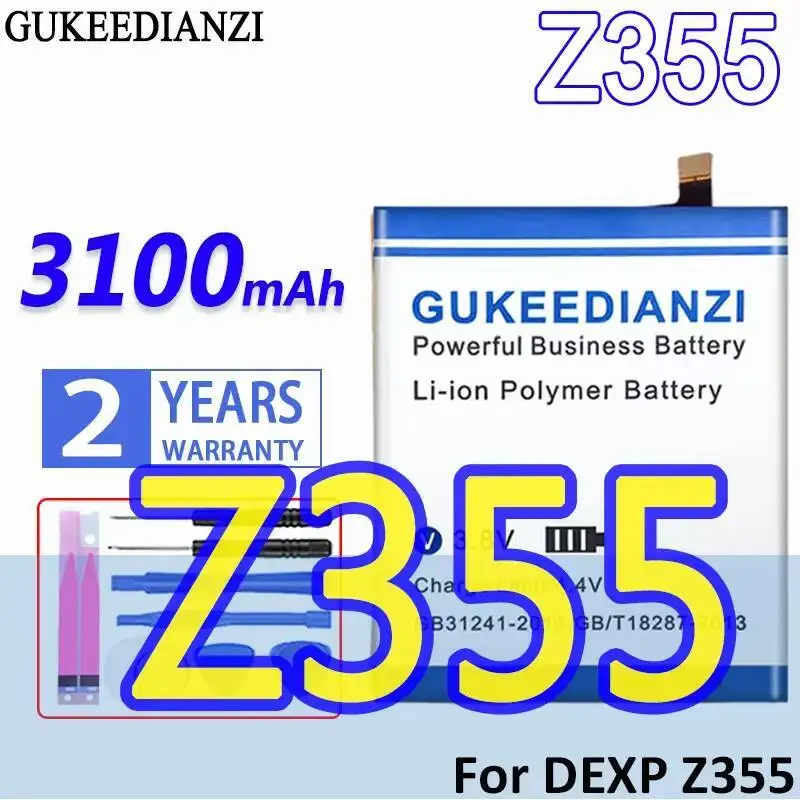 

Долговечный аккумулятор для мобильного телефона 3100 мАч для Dexp Z355