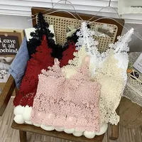 Pure Desire Sexy Lace Strap Vest Integrated Chest Pad Tube Top Anti Exposure Beautiful Back Wrap Chest Women's Underwear Outerwe