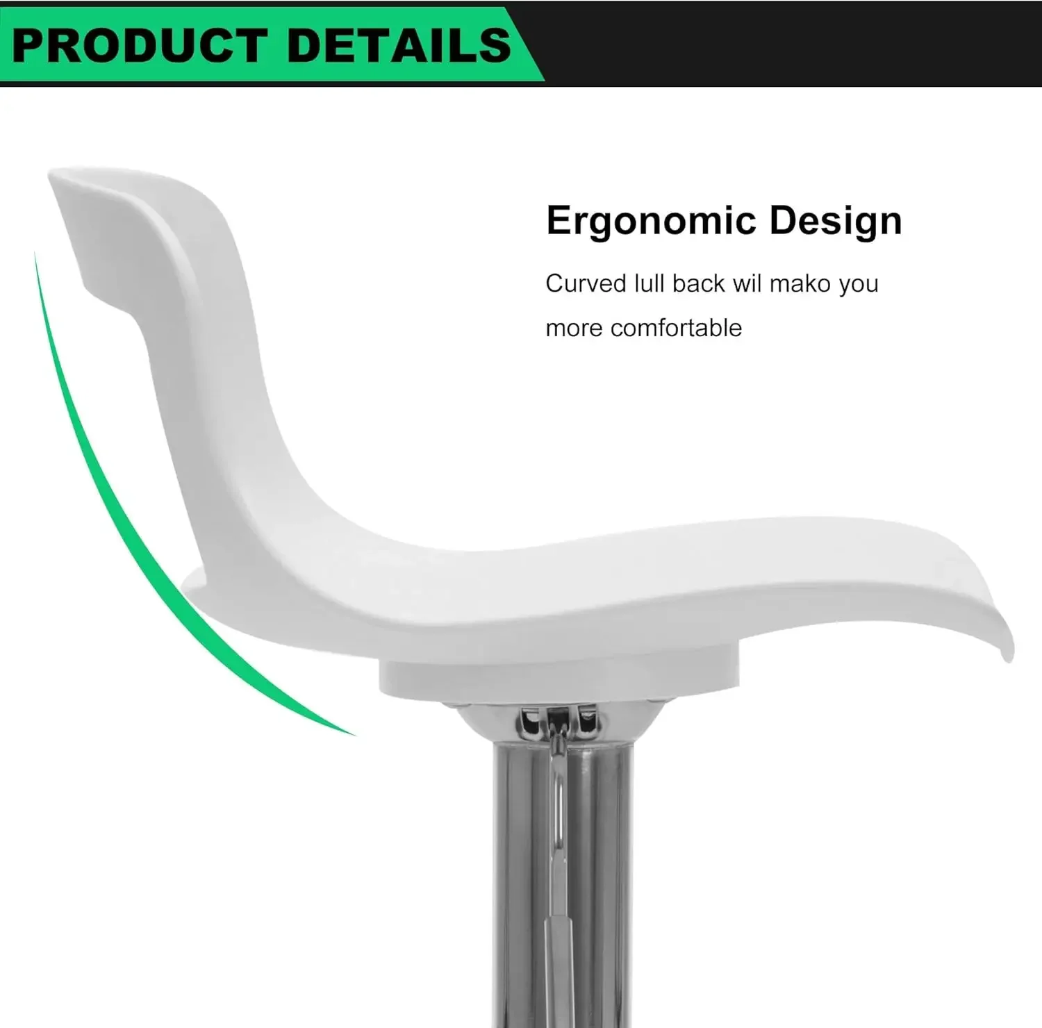 Barkrukken Set Van 4, Verstelbare Barkrukken, Metalen Keuken Eiland Barstoelen, Wit