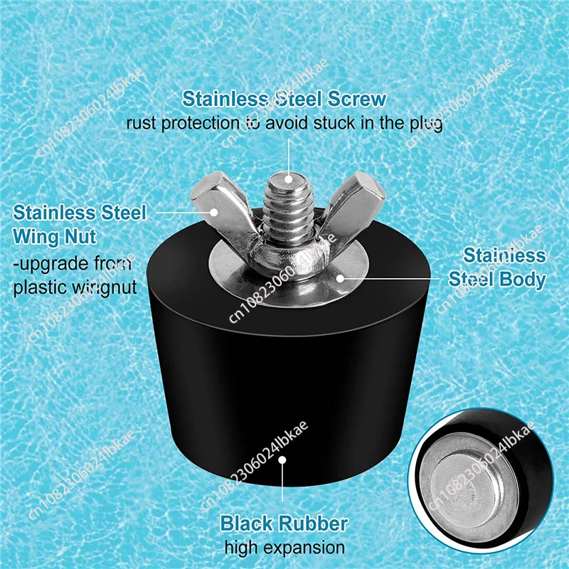 A89E-6 Pack 3 Size Pool Winterizing Plug for Swimming Pool Holes,Expansion Plugs for Above Ground Pool Skimmer AAA