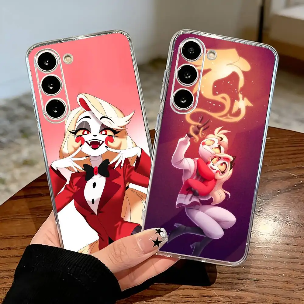 

H-Hazbin H-Hotel Charlie Morningstar Phone Case For Samsung S25,S24,S21,S22,S23,S30,Ultra,S20,Plus,Fe,Lite Transparent Cover