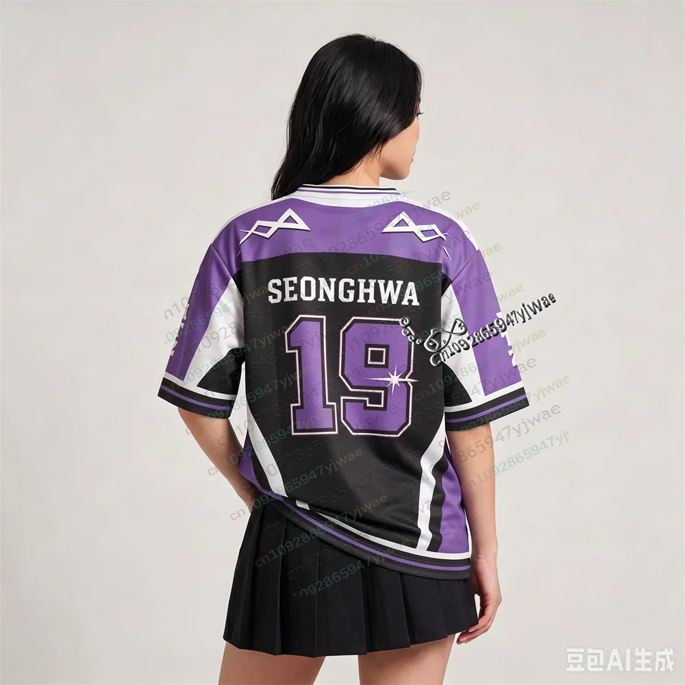 2026 ATEEZ World Tour Jersey Members Bedrucktes T-Shirt – Modisches Freizeit-Streetwear-Oberteil, Fan-Geschenk, Sommer-T-Shirt für Herren und Damen – Detail 6