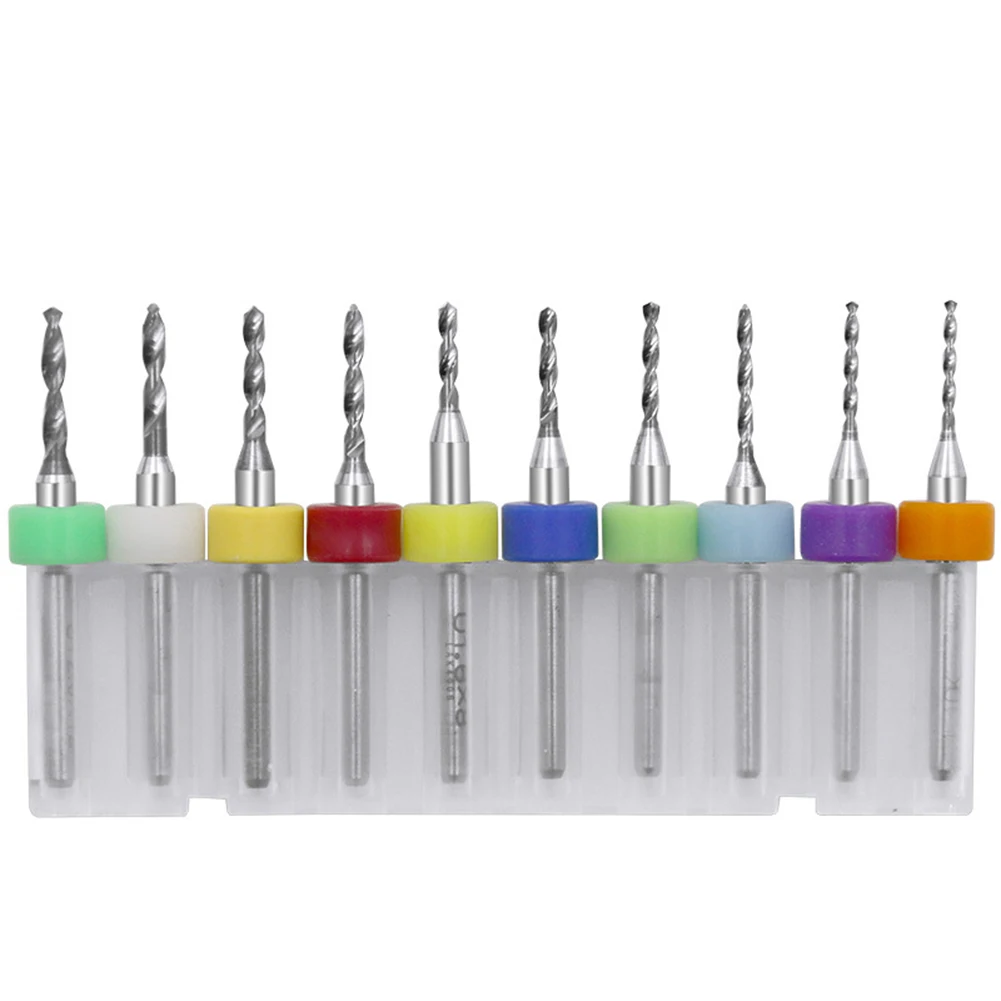 1 SET Carbide PCB Drill Bit Set For Precision Metal & Circuit Board Work Carving Drill Bit Hand Tool Part