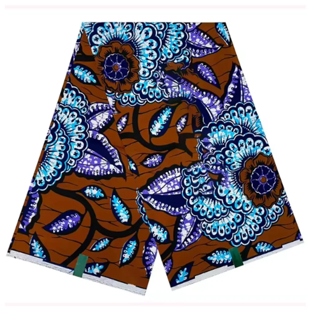 Veritable Super V Real Wax Guaranteed Wax Printed Real Dutch Hollandais Loincloth African Dress 100% Cotton Fabric 6 Yards Batik