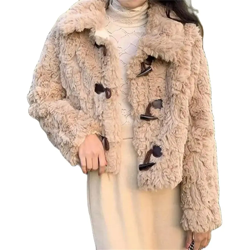 Thick Jacket Women Faux Fur Coat Faux Fur Coat Women's Winter Coat Women's Coat Veste Warm Femme Outerwear Quilted Autumn