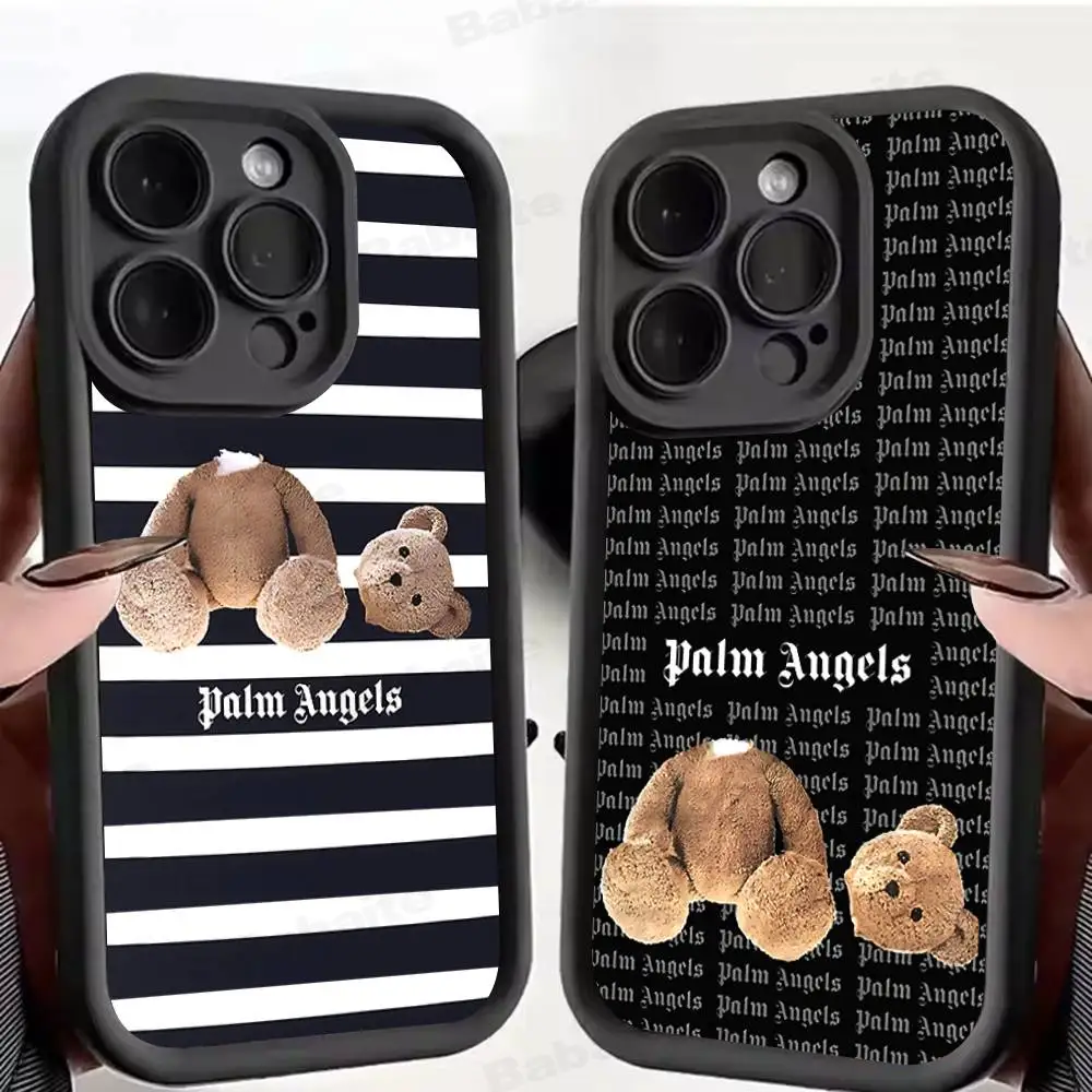 Coque de téléphone P-alm Angels Logo pour iPhone 17 16 15 14 13 12 11 Pro Max Plus Mini – Édition Porte-Bonheur